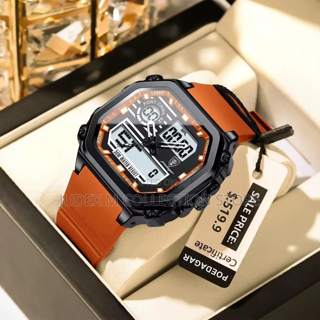 Poedagar Rubber Wristwatch