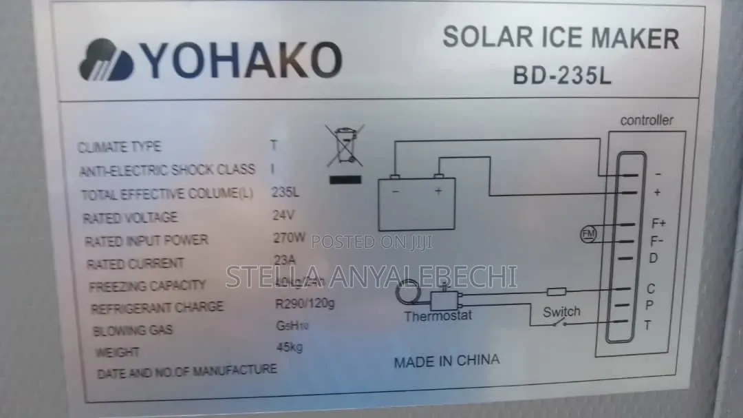 10 Step Ice Block Maker Upright Freezers (235l)