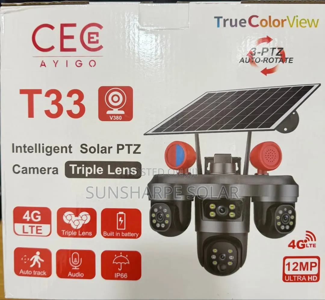 T33 CCTV Camera 3lens Rotating