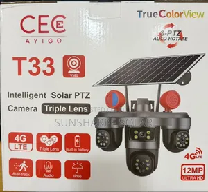 T33 CCTV Camera 3lens Rotating