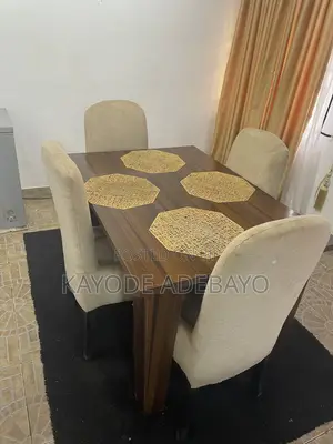 4-Seater Dining Table & Chairs – Neatly Used, Very Good Condition.