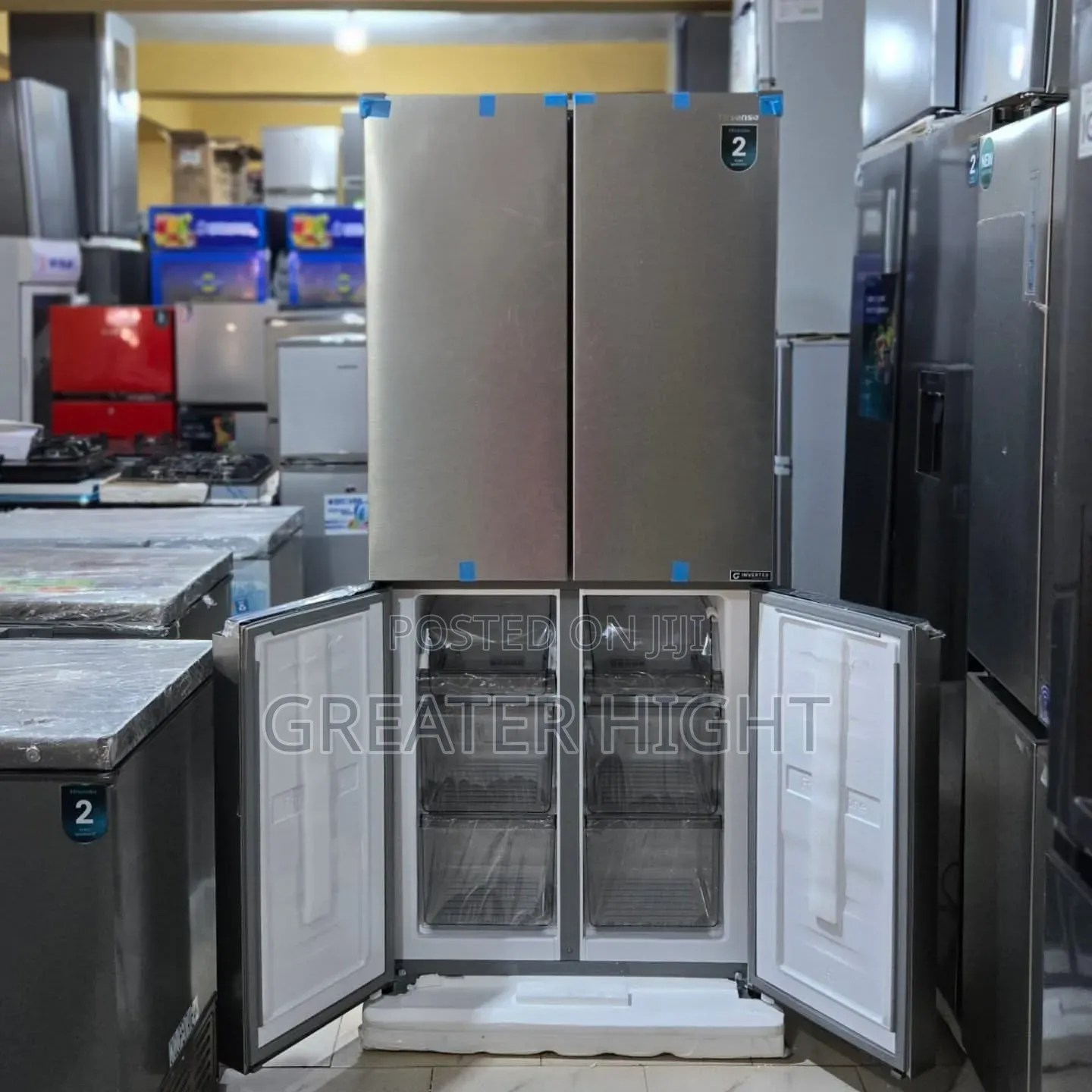 Hisense Inverter Side-by-Side Refrigerator 
Model: Ref 54wc  392l