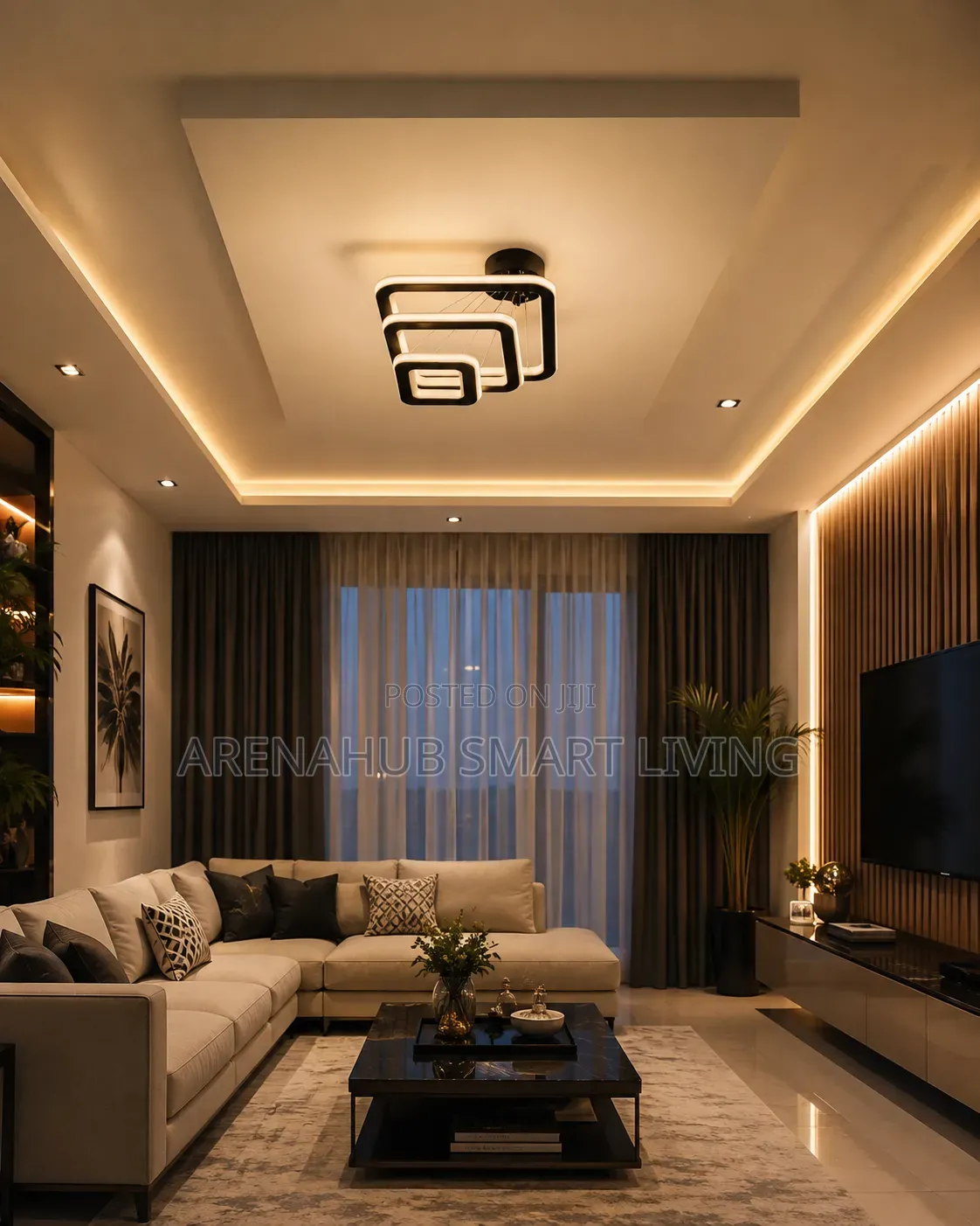 Duplex Floor Chandelier Staircase Villa Modern