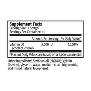 Vitamin D 5000 Iu 60 Softgel