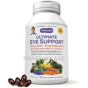 Ultimate Eye Support 30 Softgel-12mg Lutein- 6mg Zeaxanthin- Bilberry-