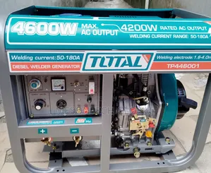 Total Diesel Welder Generator Model TP446001 With 4600w(50-180a)