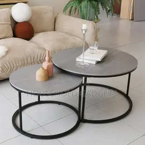 2pcs Faux Marble Center Table
