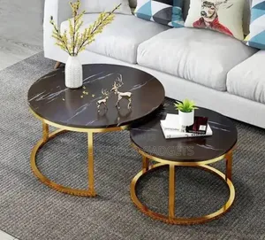 2pcs Faux Marble Center Table
