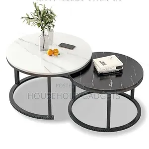2pcs Faux Marble Center Table