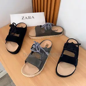 *Zara Double Strap Slippers* 40 - 45