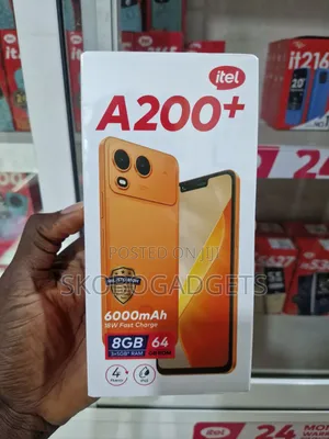 New Itel A200+ 64 GB Black