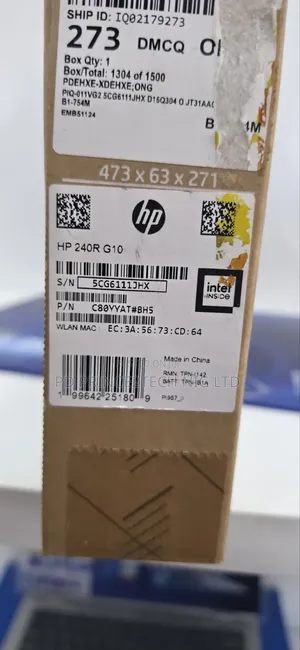 New Laptop HP 240 8GB Intel Core i3 SSD 512GB
