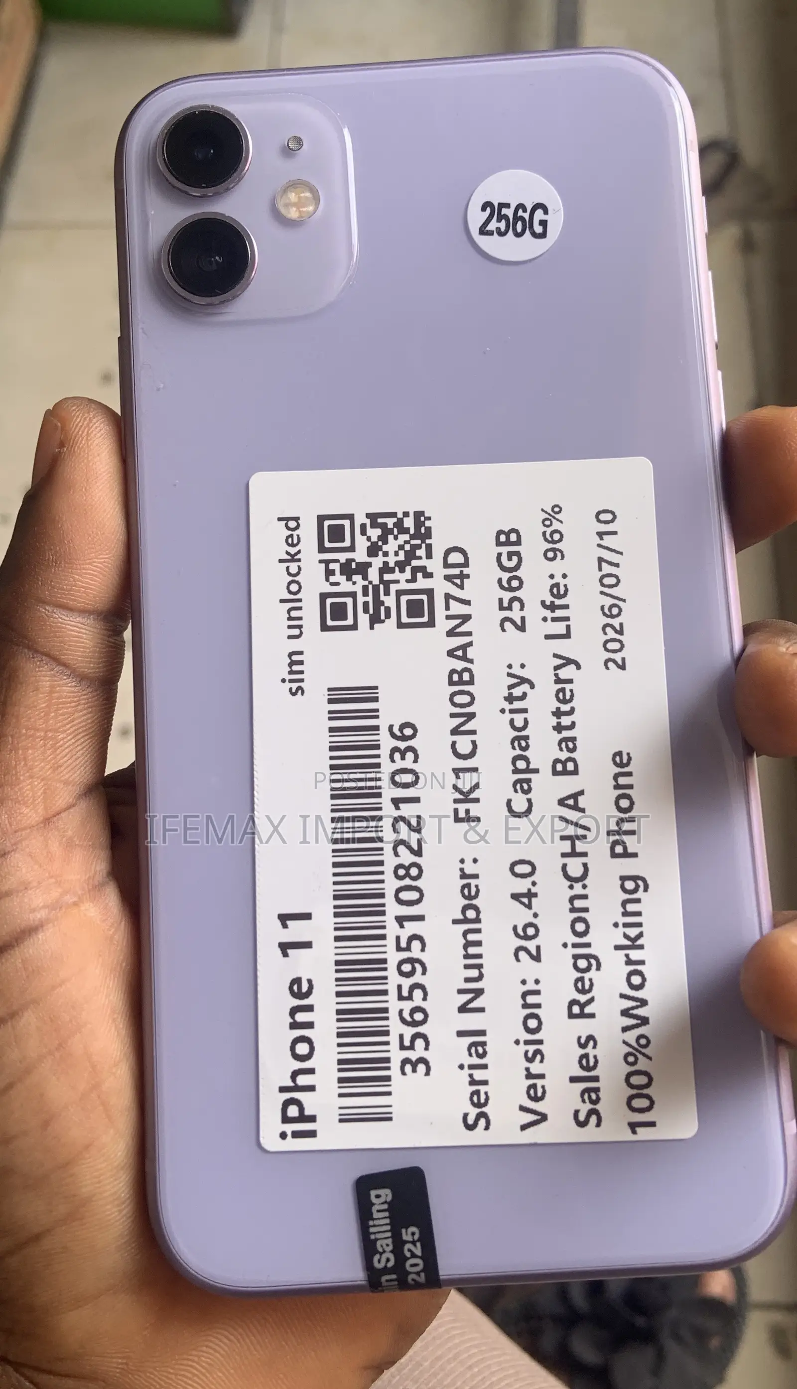 Apple iPhone 11 256 GB Purple