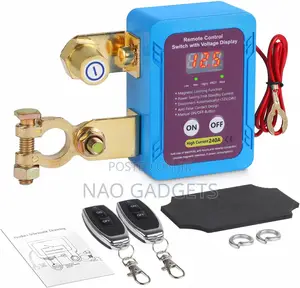 Automatic Battery Disconnect LED Voltage 2 Remote Control Switches