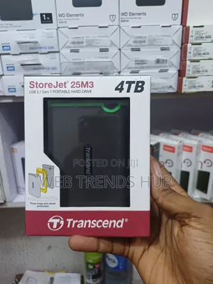 Brand New Transcend StoreJet 25M3 4TB External Hard Drive - USB 3.1