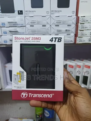Brand New Transcend StoreJet 25M3 4TB External Hard Drive - USB 3.1