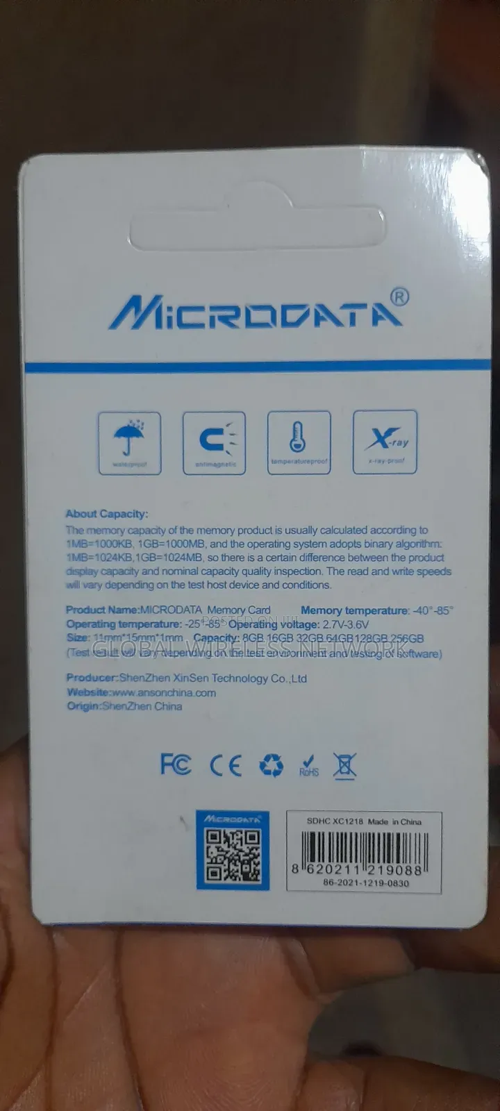 Microdata 32GB Class 10 MicroSD / TF Memory Card With SD Adapter