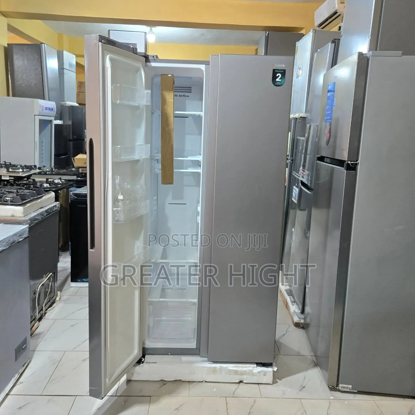 Hisense Side-by-Side Refrigerator 
Model:ref 56wc
 430lt
