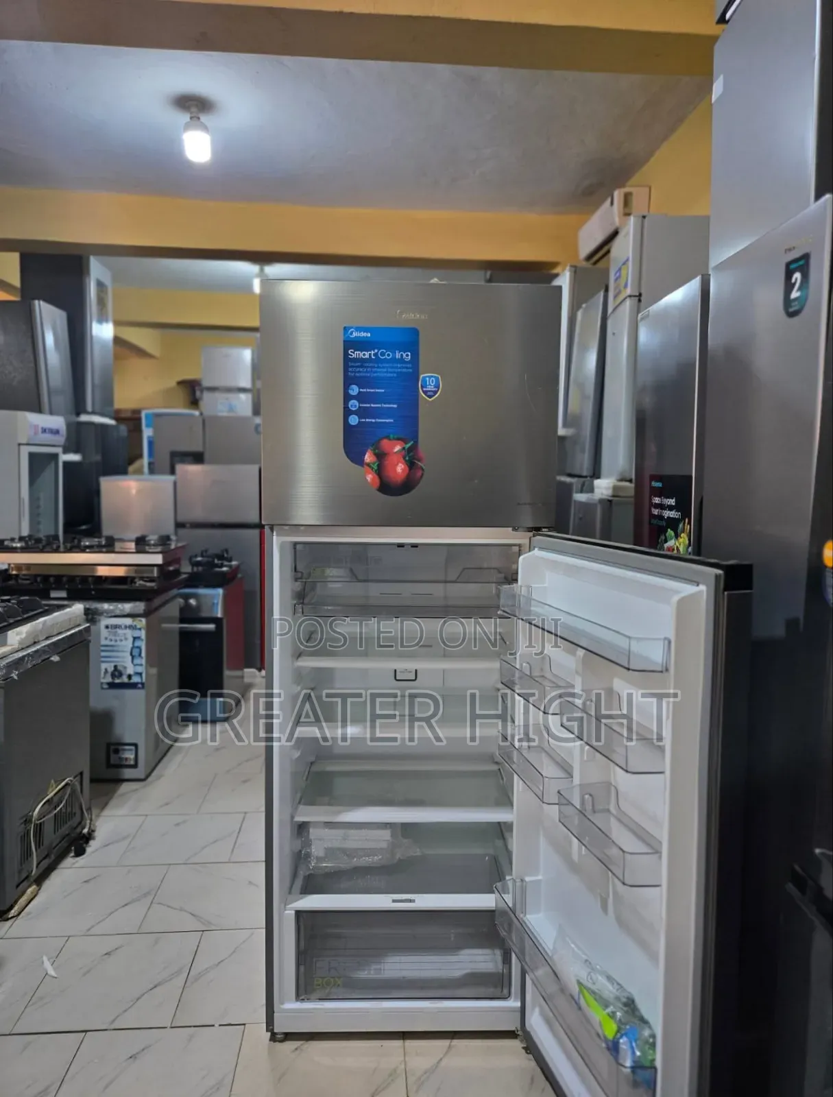 Midea Inverter Double Door Refrigerator 
Model: Hd-624fwen
 436lt