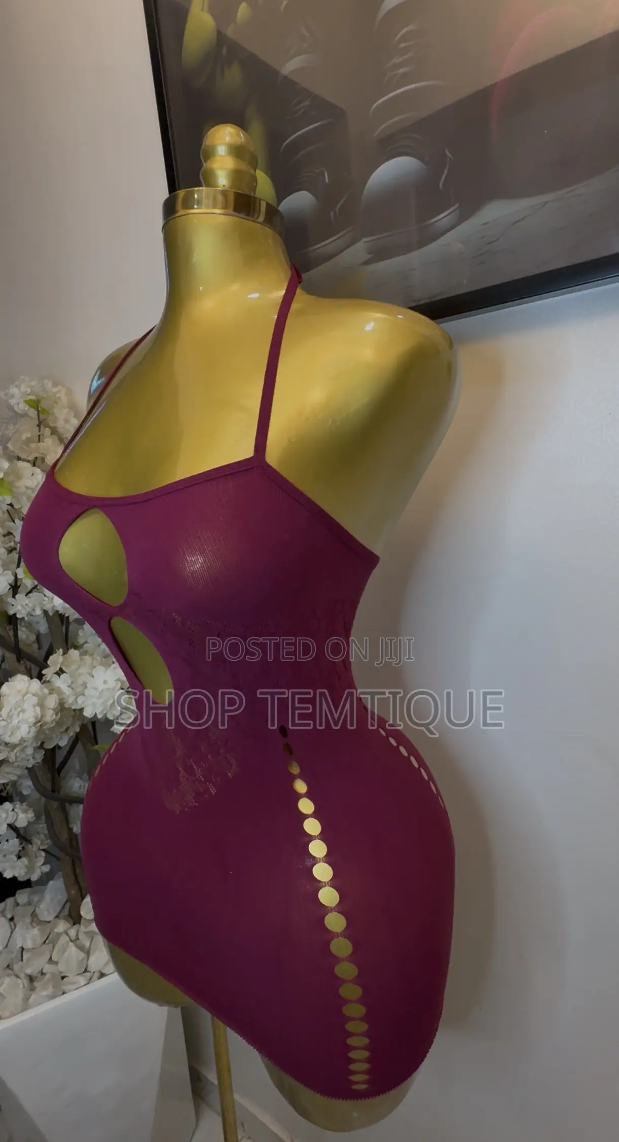 Stretchy BodyCon Mini Gown