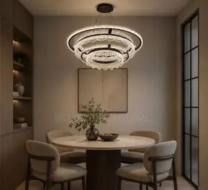 Modern Crystal Simple Nordic Art Led Pendant Chandelier.