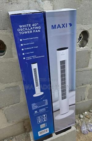Maxi Tower Fan 40inches 40watts Oscillating White Color