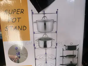 Stainless Steel 5layers Storage Pot Rack.