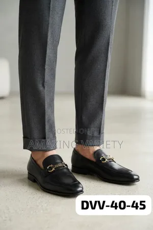 Quality Coporate Men Black Office Shoes