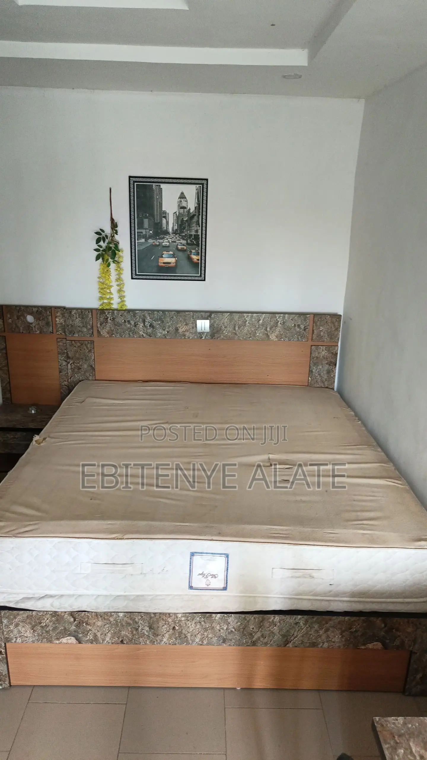 6by6 Bed Frame and Two Bedside