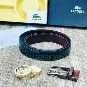 Designer Luxury Leather 2in1 Double Head Belt – Durable/High Quality