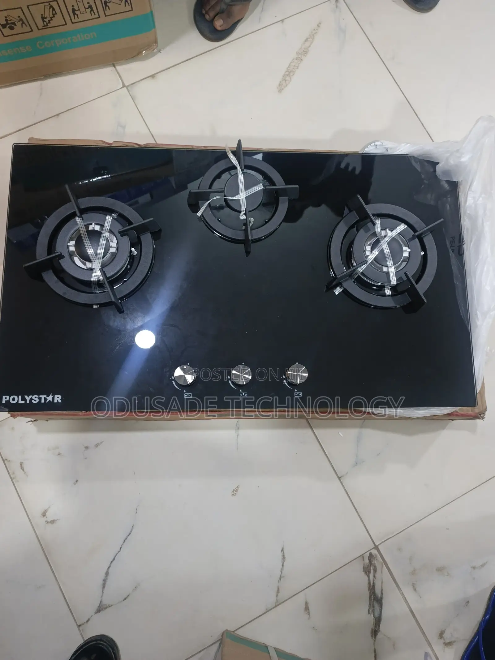 Polystar 3 Burner Tempered Glass Cooker Pv-Jy3802