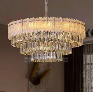 Luxury Crystal Chandelier With LED and Bulbs (Size 800mm)