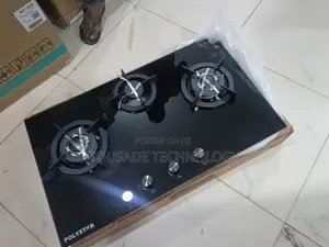 Polystar 3 Burner Glass Top Gas Hob