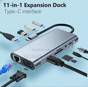 USB C Hub, USB C Adapter 11in 1 With 4k Hdtv, Vga, Type C Pd