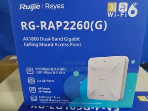 Ruijie Reyee RG-RAP2260(G), an AX1800 Wi-Fi 6 Dual-Band Access Point.