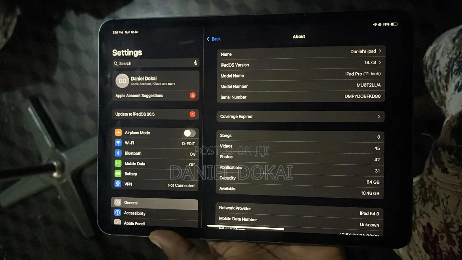 Apple iPad Pro 11 (2018) 64 GB Gray