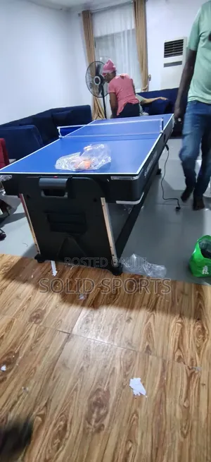 The 4-in-1 Rotating Snooker Table and Tennis Set, and Air Hockey