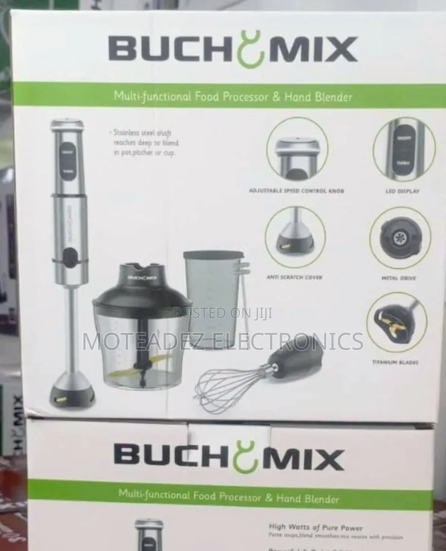 Buchymix 4in1 Multifunction Food Processor W/Turbo Stick Hand Blender