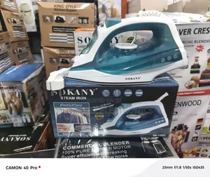 Sokany 2000w High Quality Steam Iron With Ceramic Non Stick Soleplate