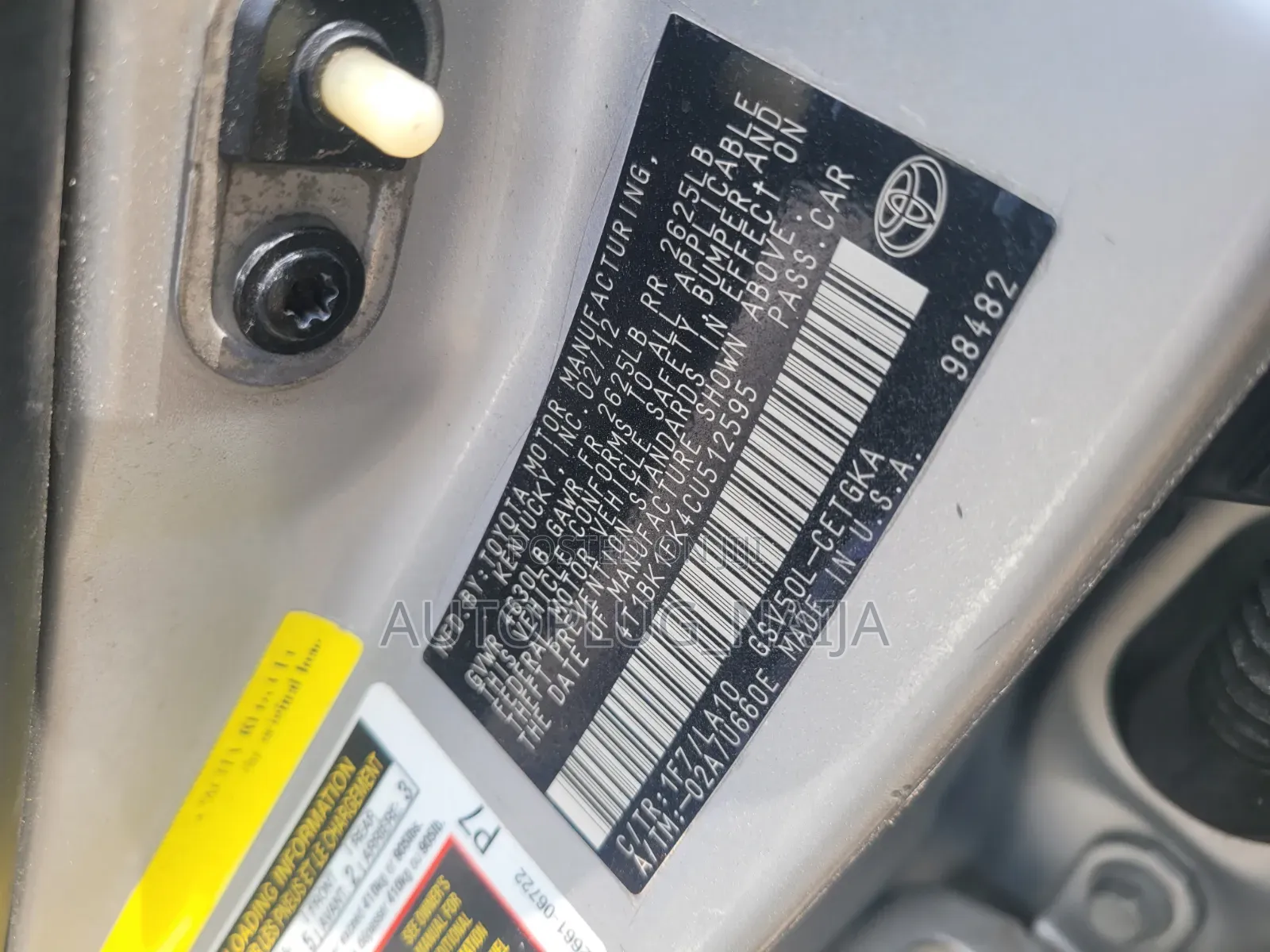 Toyota Camry 2012 Silver