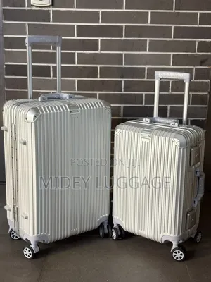Set of 2 Aluminum Luggage Traveling Box