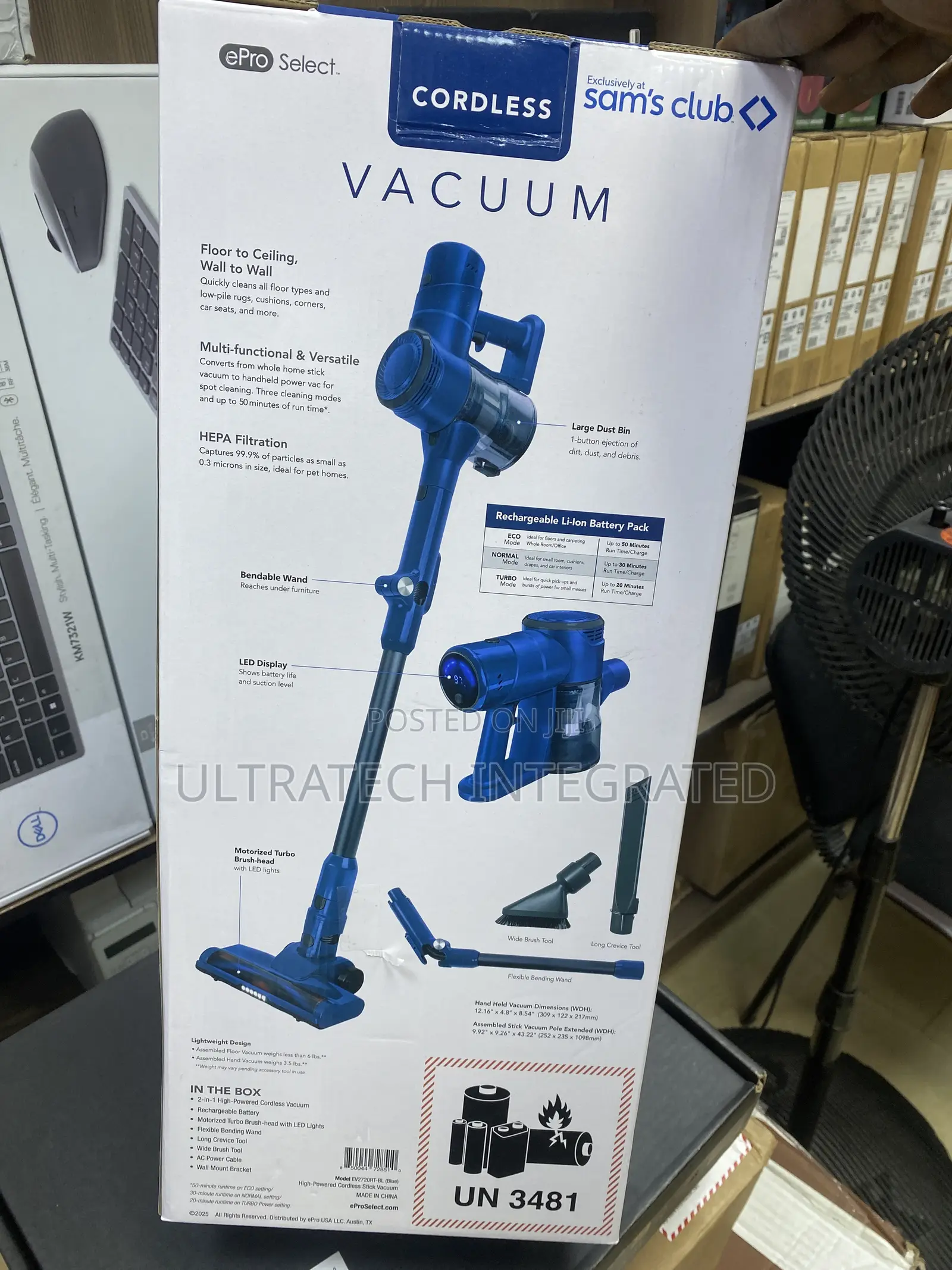 ePro Select Cordless Stick Vacuum Cleaner