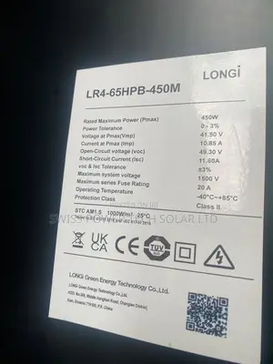Longi All Black Mono Panel