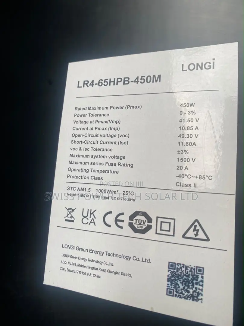 Longi All Black Mono Panel