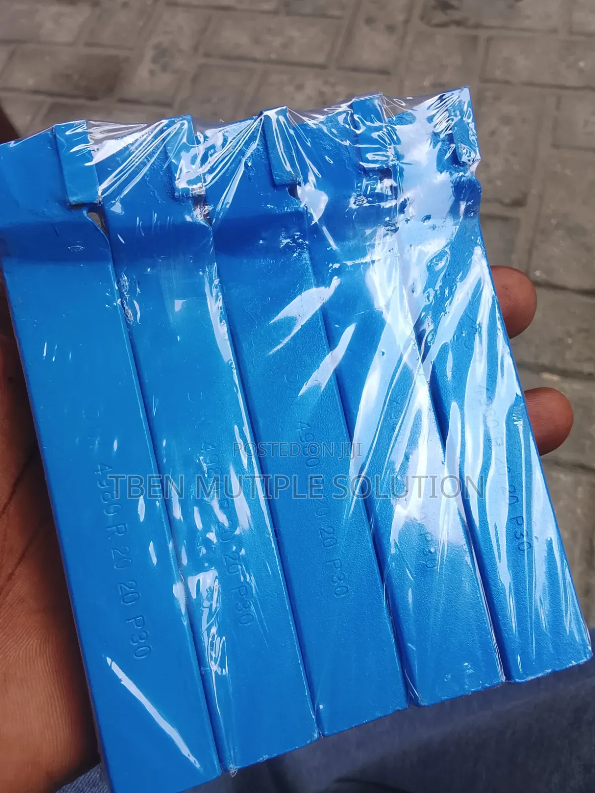 20x20 Blue Carbide-Tipped Lathe Tool Bits or Braze  Turning Tools