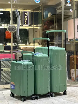 Set of 3 Rubber Luggage Traveling Box
