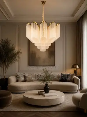 LED Frosted Glass Chandelier (Size 600mm)