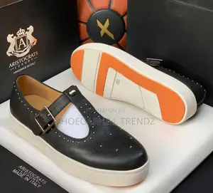 Mens Dressy Buckle Leather Sneaker Loafers
