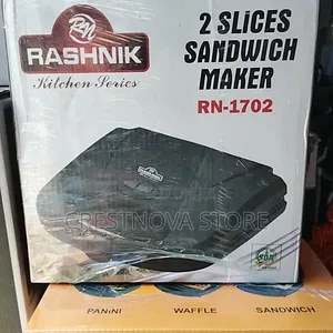 Rashnik Electric 2 Slice Bread Toaster / Sandwich Maker