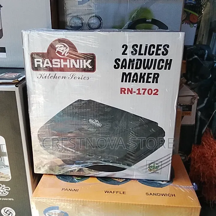 Rashnik Electric 2 Slice Bread Toaster / Sandwich Maker